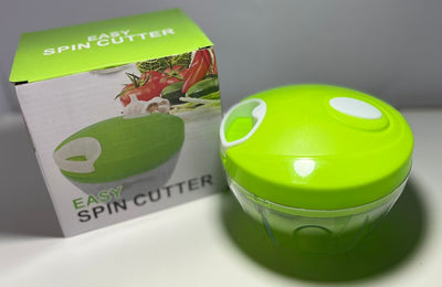 Manual Veggie Chopper – 3-Blade Pull String Dicer (Multi Colour)