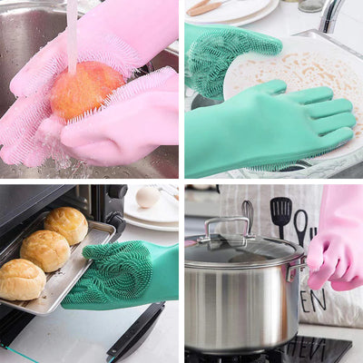 Dishwashing Bundle – Soap Dispenser & Silicone Gloves