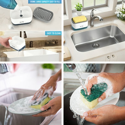 Dishwashing Bundle – Soap Dispenser & Silicone Gloves