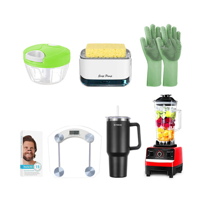 Kitchen Power Pack – Blender, Dispenser, Gloves & More!