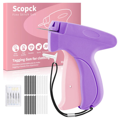 Scopck Stitch Gun - Handheld Clothes Repair Tool - Mini Sewing Kit - Purple