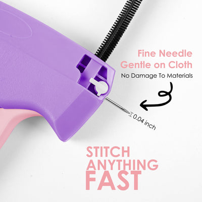 Scopck Stitch Gun - Handheld Clothes Repair Tool - Mini Sewing Kit - Purple