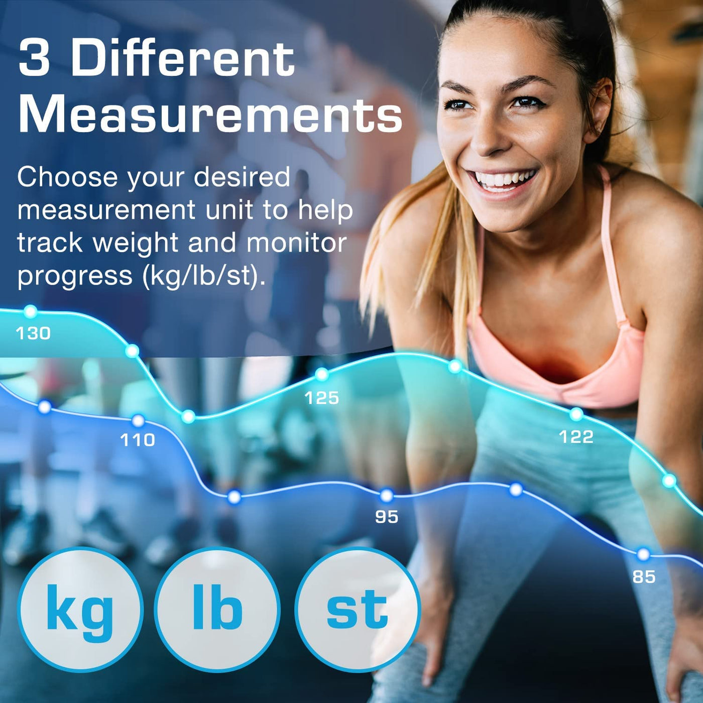 Precision Digital Scale – LCD Display, Home & Gym Use