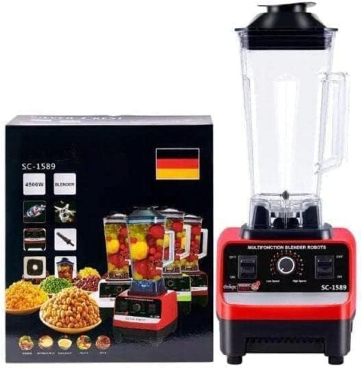 Professional Blender – 5500W, 2L Jar, Stainless Steel Blades
