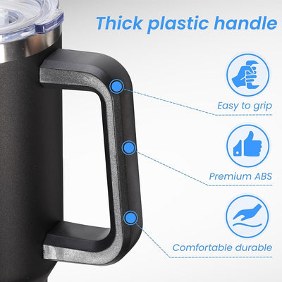 Myrran 40oz Travel Tumbler – Handle, Straw & Leakproof Lid (Multi Colour)