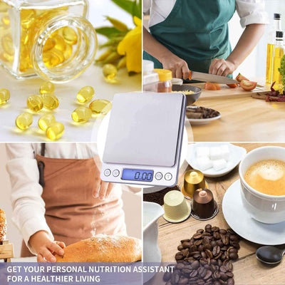 Mini Gram Scale – Portable 500g/0.01g Food & Jewelry Scale