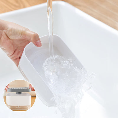 Smart Soap Pump – Refillable 350ml Kitchen Organizer