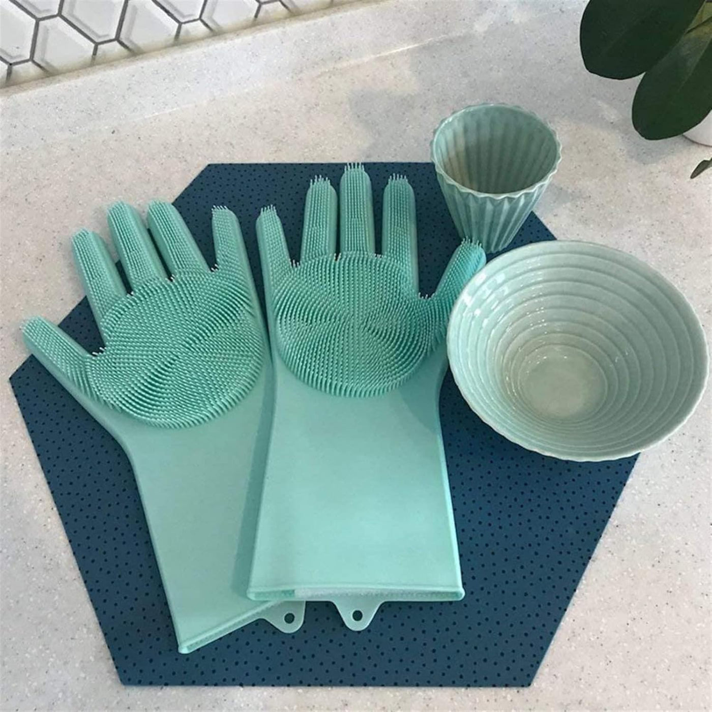 Magic Cleaning Gloves – Heat-Resistant Silicone, 1 Pair