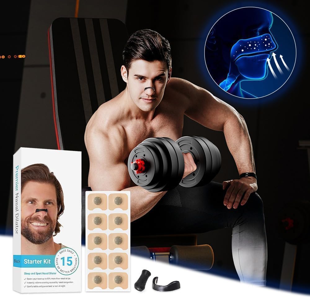 Oxygen Boost Strips – 30 Magnetic Nasal & Mouth Tapes